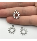 Stainless Steel Sun Charm, Sun Necklace Pendant, Laser Cut Sun Earring Charm Connector, Steel Sun Jewelry Supplies STL-3141