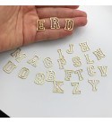 Raw Brass Letter Charm, Initial Charm, Alphabet Letter Charms, Letter Pendant, Letter Beads, Personalized Findings RW-1253