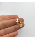 Raw Brass Tiny Seahorse Charm, Seahorse Pendant, Brass Charms for Jewelry Making, Bulk Charms, Laser Cut Jewelry Supplies RW-1296