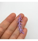 Painted Stainless Steel Olive Branch Charm Pendant, Leaf Charm, Leaf Pendant, Leaf Jewelry, Laser Cut Steel Jewelry Supplies PTD-1003