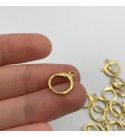 1 Pair Raw Brass Leverback Earring Clasp, Leverback Ear Hoops, Huggie Hoops, Leverback Ear Wire, Earring Tools Jewelry Supplies RW-1329