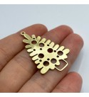 Raw Brass Christmas Tree Charm, Tree Pendant, Brass Christmas Charms, Brass Charms for Jewelry Making, Earring Charms RW-1434