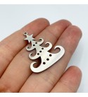 Stainless Steel Christmas Tree Charm, Tree Charm Pendant, Steel Christmas Charms, Earring Charms, Laser Cut Jewelry Supplies STL-3421