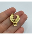 Gold Plated Isis Charm, Gold Tone Winged Egyptian Goddess Isis Necklace Pendant, Ancient Egypt Charm, Egyptian Pendant GLD-1098