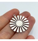 Stainless Steel Sun Charm, Sun Pendant, Steel Earring Charms, Steel Findings, Flower Charm, Laser Cut Jewelry Supplies STL-3391