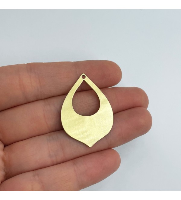 Raw Brass Earring Charm, Earring Accessories, Earring Pendant, Brass Charms Findings, Earring Connector, Brass Jewelry Supplies RW-1482