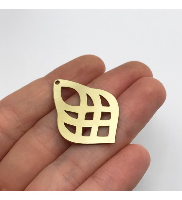 Raw Brass Earring Charm, Earring Accessories, Earring Pendant, Brass Oval Charm, Earring Connector, Brass Jewelry Supplies RW-1486