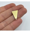 1 Pair Raw Brass Earring Stud, Brass Blank Stud, Triangle Stud, Earring Posts, Brass Connector Earring Charm Laser Cut Jewelry SuppliesRW-1466