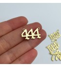 Raw Brass Angel Number Necklace, Angel Number Charm, Lucky Number Charm, Angel Number Bracelet, Laser Cut Jewelry Supplies RW-1493