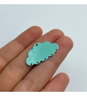 Cloud Earring Charm, Cloud Pendant, Colored Steel Earring Charm, Brass Earring Charms, Laser Cut Jewelry Making Supplies PTD-1139