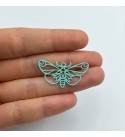 Moth Charm, Butterfly Charm, Geometric Butterfly Pendant, Moth Pendant, Steel Earring Findings, Laser Cut Jewelry Supplies PTD-1316