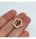 Raw Brass Flower Charm, Tiny Flower Charm, Hollow Flower Charm, Earring Charms, Brass Charms, Laser Cut Jewelry Making Supplies RW-1587