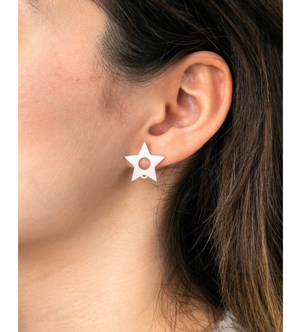 1 Pair Stainless Steel Star Earrings, Star Stud Earrings, Steel Earring Post, Star Stud, Earring Posts, Steel Jewelry Making Supplies STL-3668