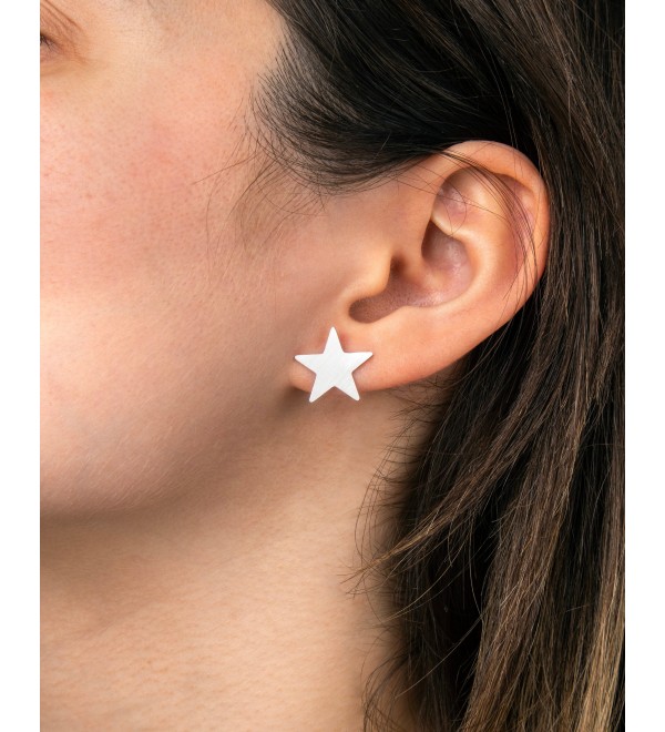 1 Pair Stainless Steel Star Earrings, Steel Stud Earrings, Star Stud Earrings, Steel Earrings Stud, Earrings Posts, Jewelry Supplies STL-3670