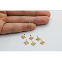 24k Gold Plated CZ M...