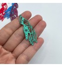 Painted Stainless Steel Hand Charm, Hand Pendant, Celestial Hand Charm, Colored Stainless Steel Earring Charms, Jewelry Accessories P-1350