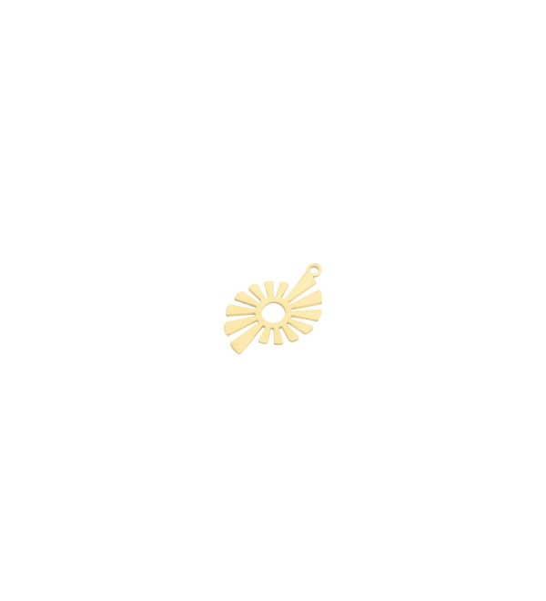 Brass Sun Charm, Sunshine Charm for Jewelry Making, Laser Cut Brass Earring Necklace Charms, Jewelry Connectors RW-2028