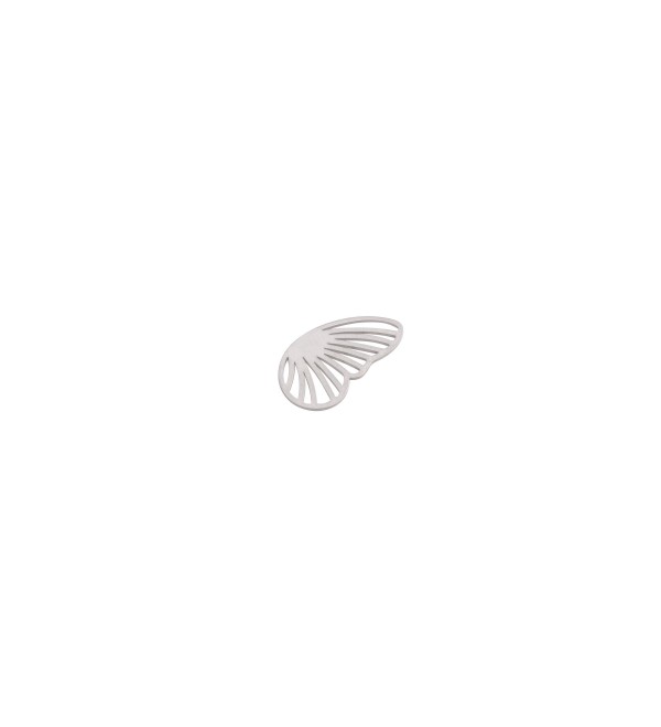 Stainless Steel Wing Charm, Angel Wing Charm Pendant, Laser Cut Earring Charms, Steel Jewelry Making Supplies STL-4025