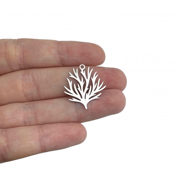 Stainless Steel Coral Branch Charm, Coral Reef Charm, Tree Charms, Stainless Steel Earring Charms, Jewelry Making Supplies STL-4059