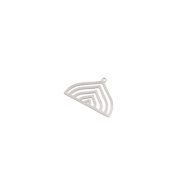 Stainless Steel Triangle Charm, Geometric Earring Charm, Teardrop Charms, Earring Connector, Laser Cut Steel Earrings 21x30x0.80mm STL-4113