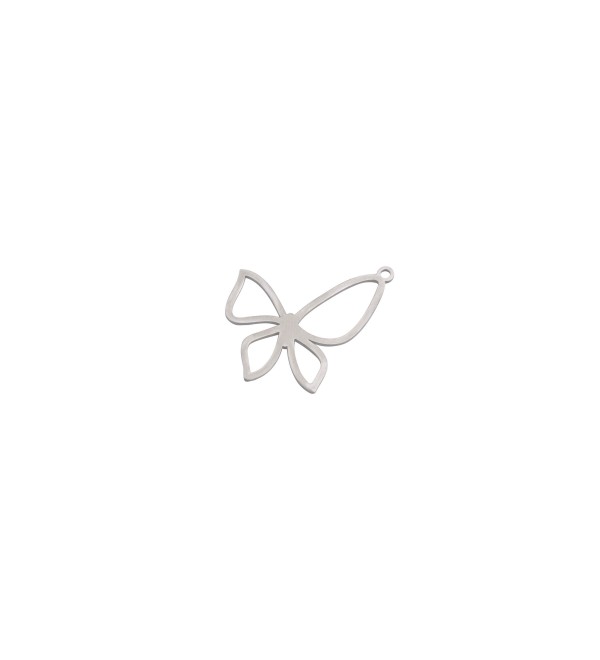 Stainless Steel Butterfly Charm, Hollow Butterfly Necklace Charm, Steel Earring Charms Findings, Laser Cut Jewelry Supplies STL-4114